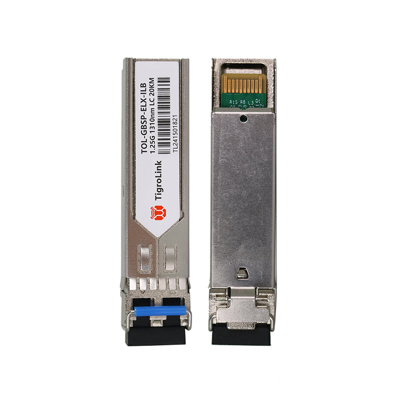 1.25G Gigabit Single-mode Dual-fiber LC Interface 20km 1310nm Industrial-grade Wide-temperature High-Reliability SFP Optical Module, Compatible with Various Devices