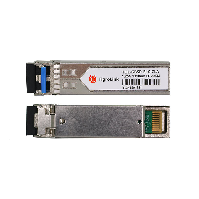 1.25G Gigabit Single-mode Dual-fiber LC Interface 20km 1310nm High-Reliability SFP Optical Module, Compatible with Various Devices