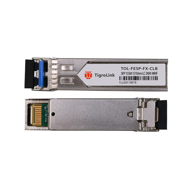 100M Multi-Mode Dual-Fiber LC Port 2KM 1310nm High-Reliability SFP Optical Transceiver Module, Compatible with Various Devices