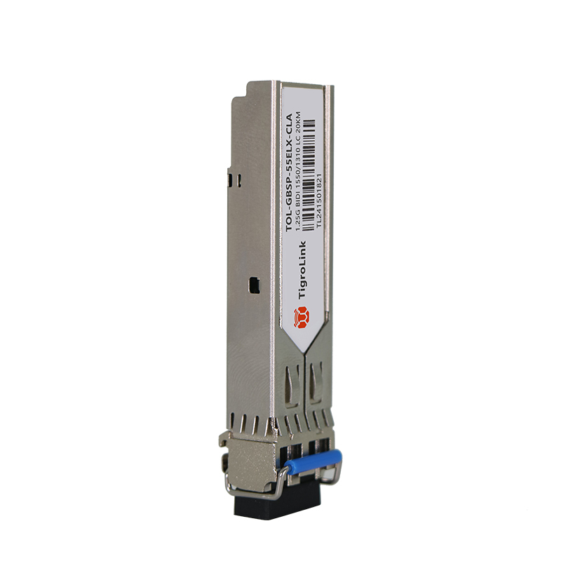 1.25G Gigabit Single-mode Single-fiber LC Interface 20km 1550/1310nm BIDI High-Reliability SFP Optical Module, Single Unit