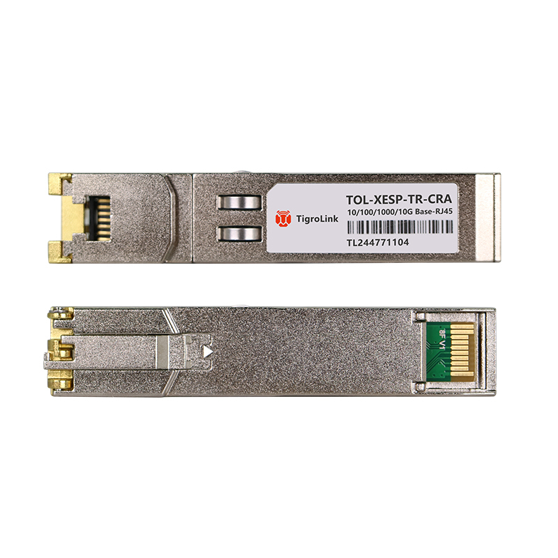 10/100M/1000M/10G RJ45 Copper Port, Auto-Adaptive, High-Reliability SFP+ Module, Compatible with Various Devices