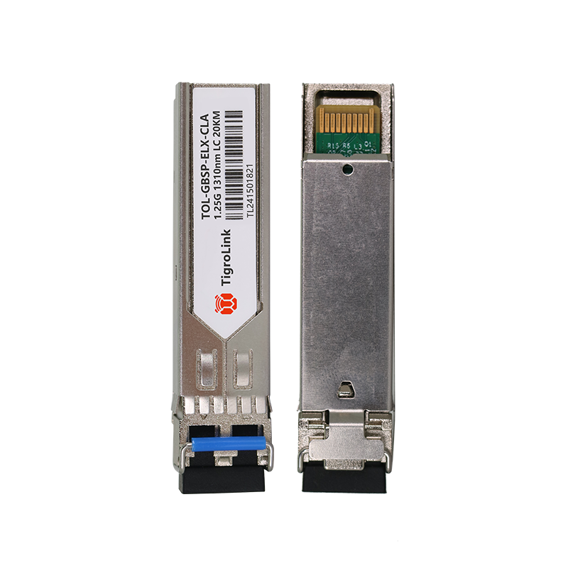 1.25G Gigabit Single-mode Single-fiber LC Interface 20km 1550/1310nm BIDI High-Reliability SFP Optical Module, Single Unit