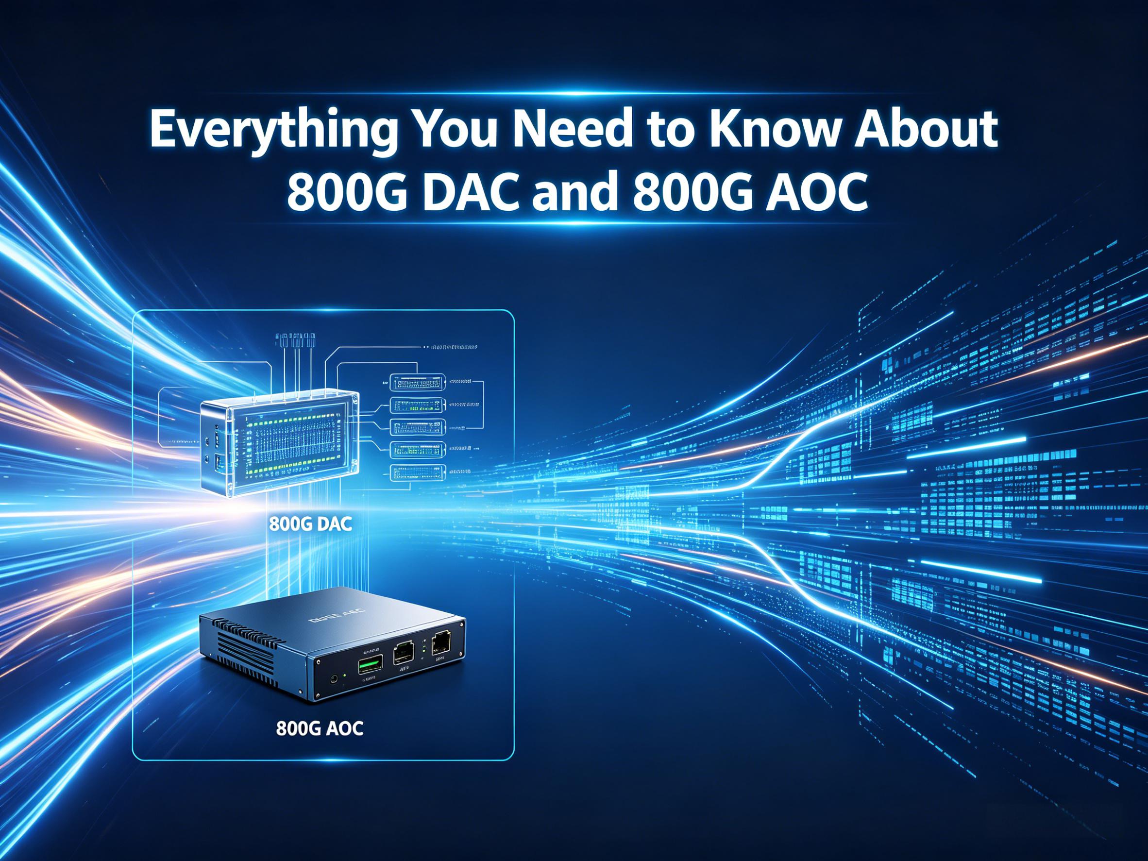 Everything You Need to Know About 800G DAC and 800G AOC