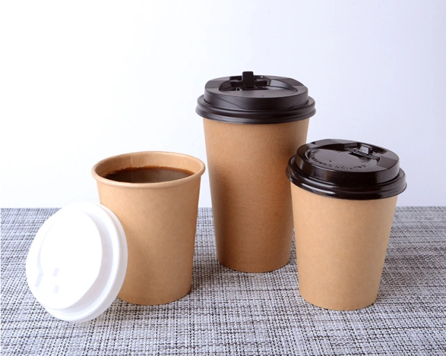 Paper cup print and packaging detail for beverage brands