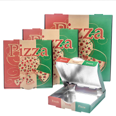 Brown Pizza Boxes