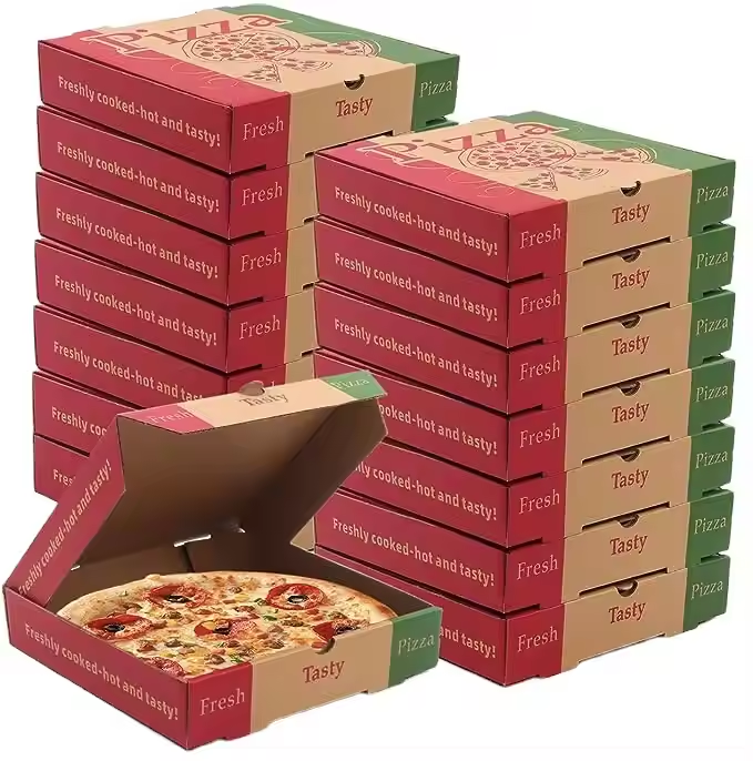 Brown Pizza Boxes