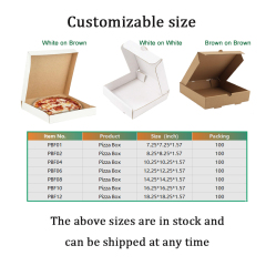 White Pizza Box