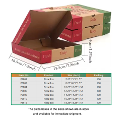 Brown Pizza Boxes