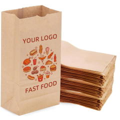 Takeaway Fast Food Paper Lunch Bag