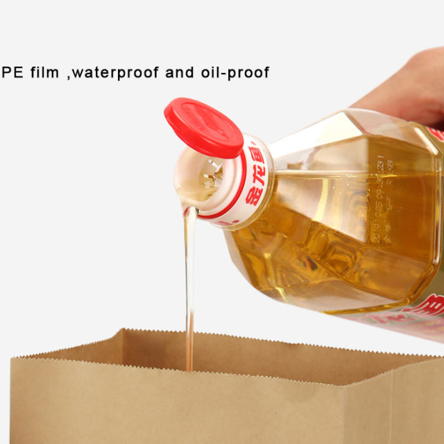 Takeaway Fast Food Paper Lunch Bag