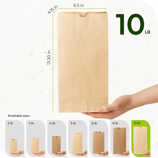 Takeaway Fast Food Paper Lunch Bag