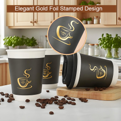 Double Wall Coffee Paper Cup with Lid
