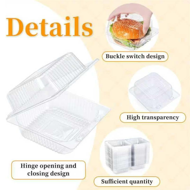 Plastic Burger Boxes