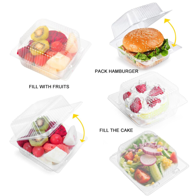 Plastic Burger Boxes