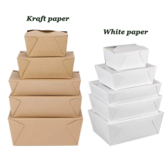 Disposable Takeout Kraft Paper Salad Boxes