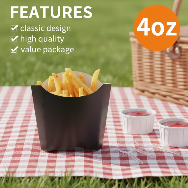 Custom Disposable Paper French Fry Box