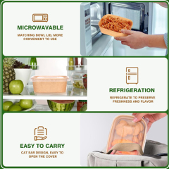 Disposable Rectangle Kraft Salad Boxes with Lid