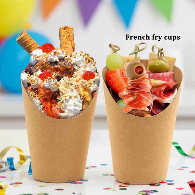Custom Disposable Paper French Fry Box