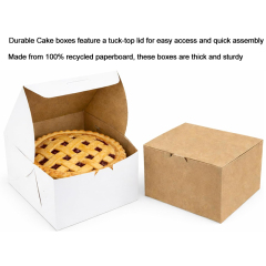 Custom Cake Boxes with Window for Cookies Donuts