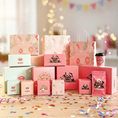 custom printed paper donut boxes recyclable doughnuts box