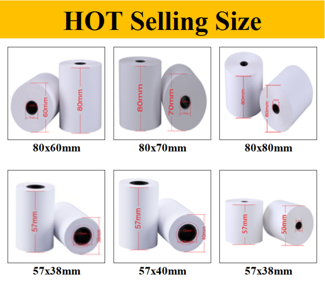 China Manufacturer Thermal Paper Cash Receipt Pos Roll Paper