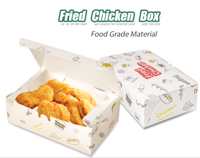 Custom Logo Fried Chicken Boxes