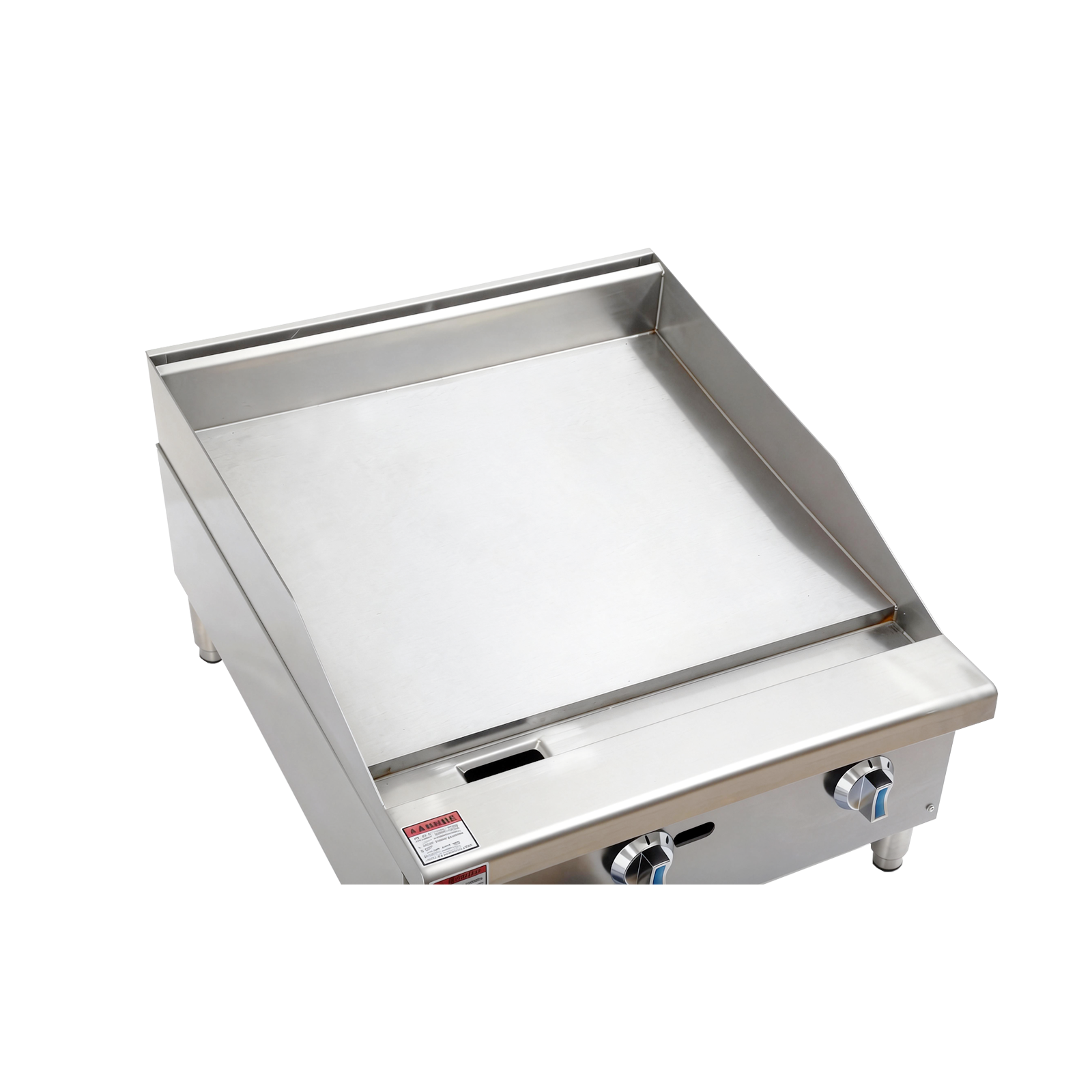 Commercial 4-Burner Gas Range 100,000 BTU, Removable Cast Iron Grates, NG/LPG Convertible, CSA/ETL Certified