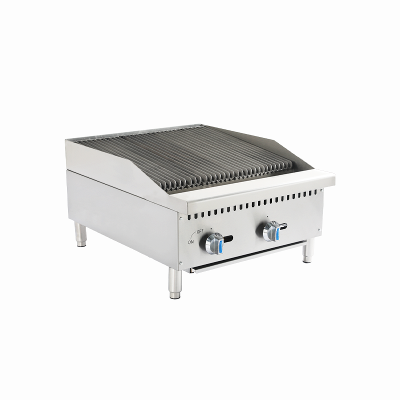 3/4" Thick Volcanic Stone Gas Griddle Grill for Outdoor Kitchen - U-Shaped Burner, Natural Gas or LPG, CSA/ETL Certified Heavy-Duty BBQ