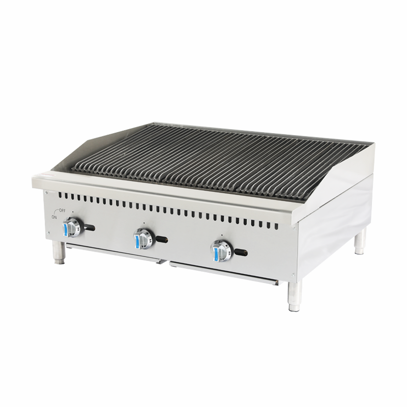 Even Heating Countertop Volcanic Rock Gas Grill – American Style High Efficiency Tabletop Volcanic Rock Gas Barbecue Grill