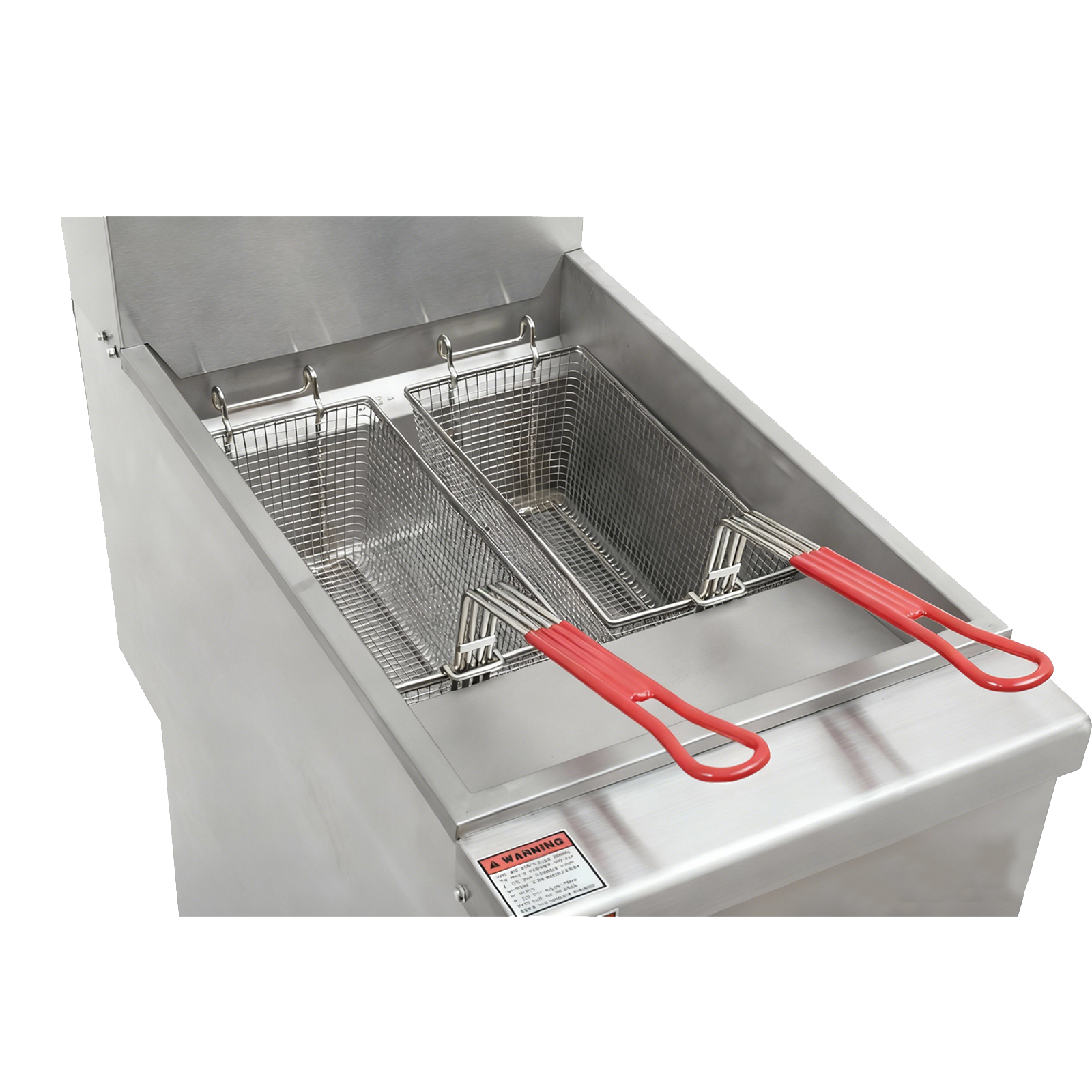 GastroGear Commercial Deep Fryer, 120,000 BTU LPG Deep Fryer, equipped with Robertshaw control valve, 21.4-25L capacity stainless steel upright single-cylinder deep fryer, standard support legs and optional 4-inch casters.