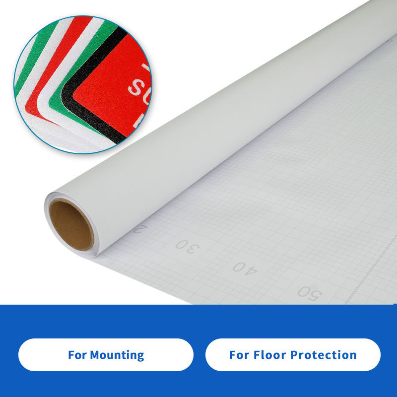 Coarse-grained Floor Film Frosted Textured Floor Film Advertising Printing Photo Protective Film PVC Cold Lamination Waterproof