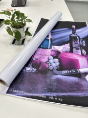 Cheap black vinyl indoor self-adhesive stickers for PVC indoor posters and advertising stickers materials
