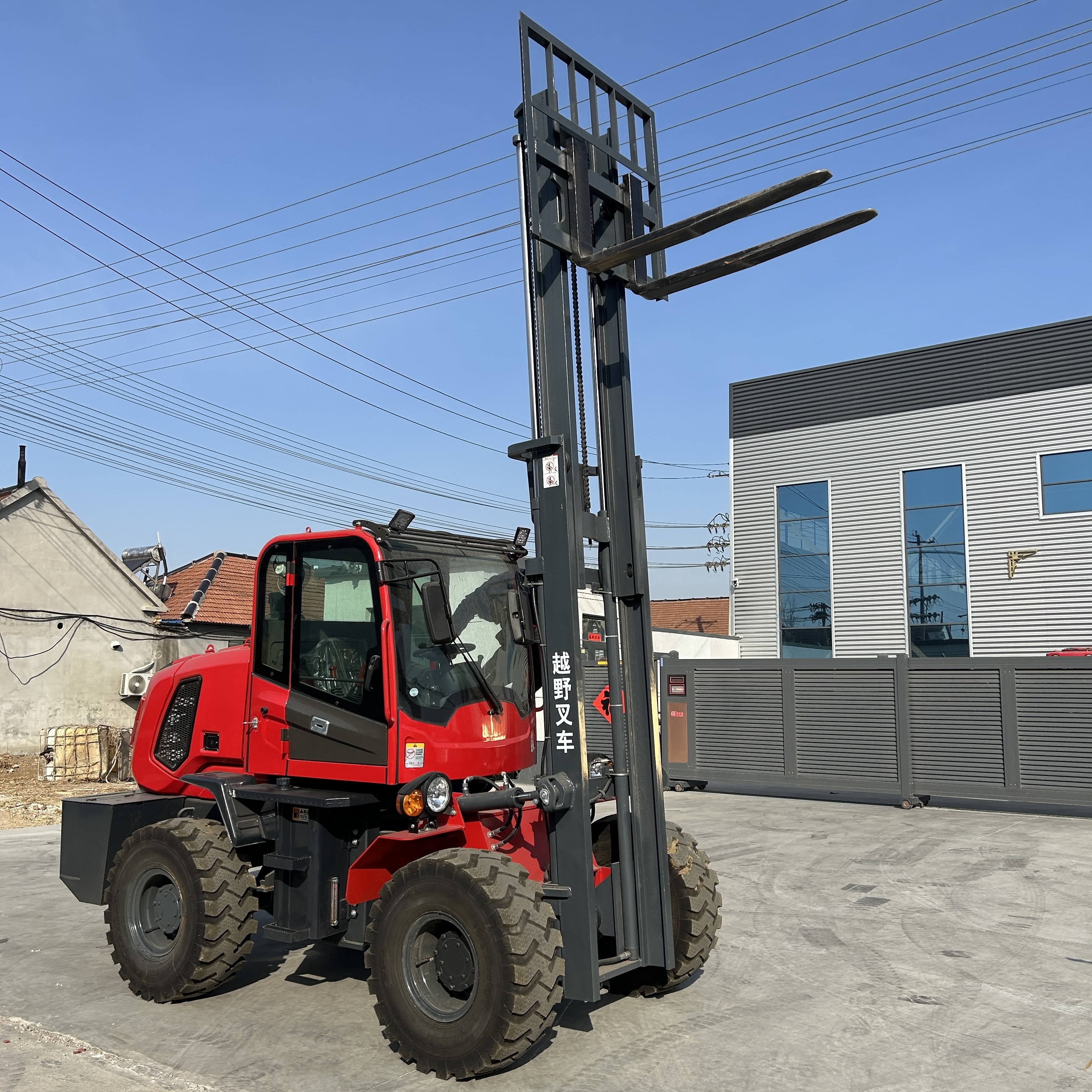 4WD Rough Terrain Forklift 4 Ton All Terrain Off Road Forklift