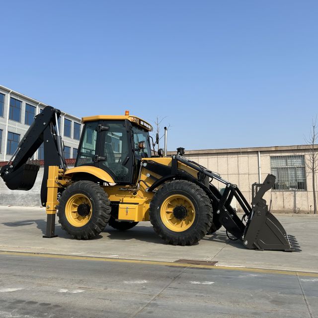 backhoe loader machine - 4x4 construction use