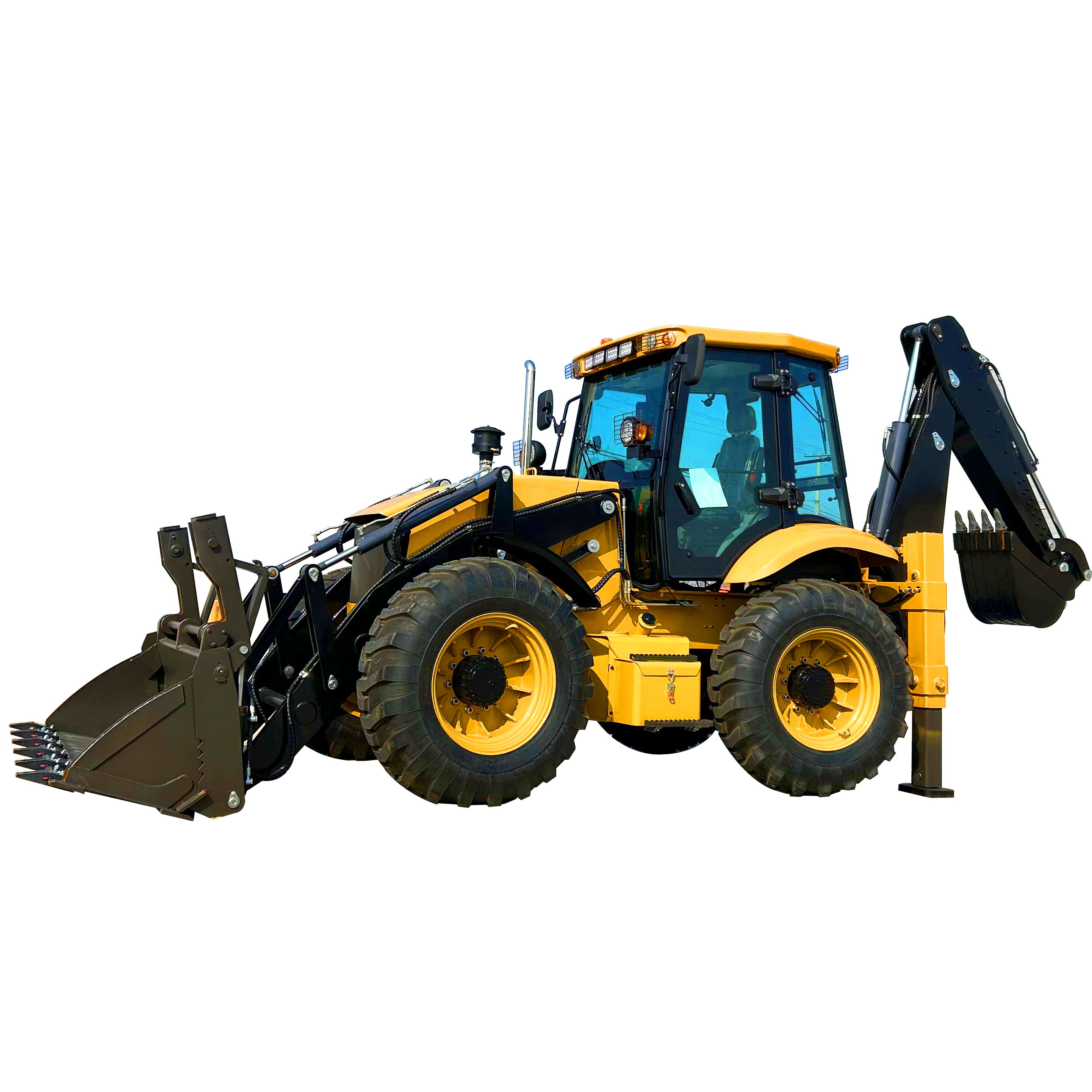 Backhoe loader machine - Compact site versatility