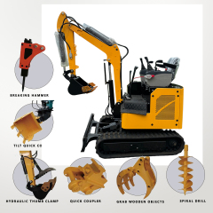 Mini Excavator Compact Site Access | Small Crawler Excavator for Landscaping, Trenching & Construction