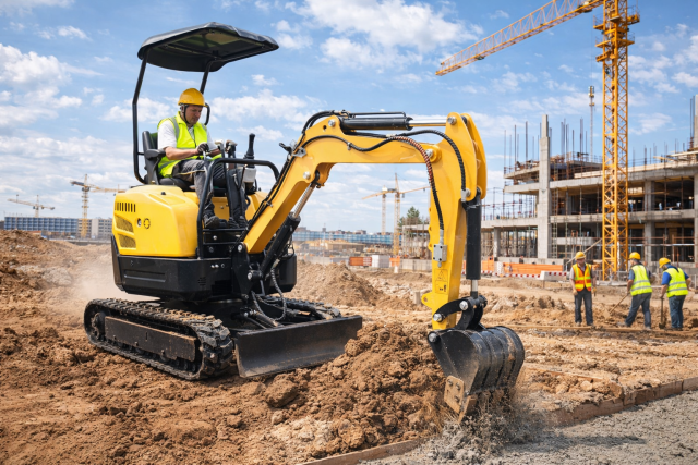Mini Excavator Compact Job Site Performance Hydraulic Crawler Digger