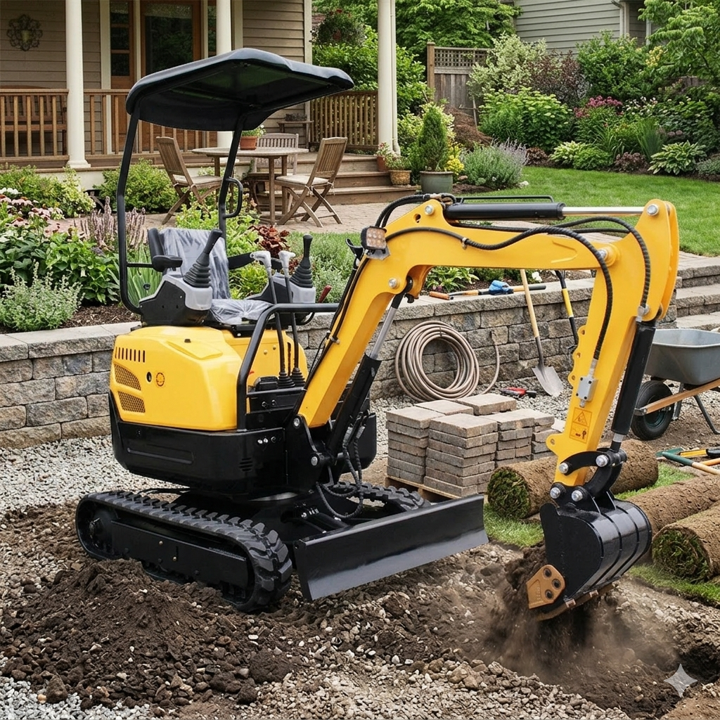 Mini Excavator Compact Job Site Performance Hydraulic Crawler Digger