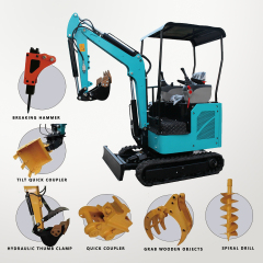 17Q Mini Excavator Compact Site Access | Small Crawler Excavator for Landscaping, Trenching & Construction