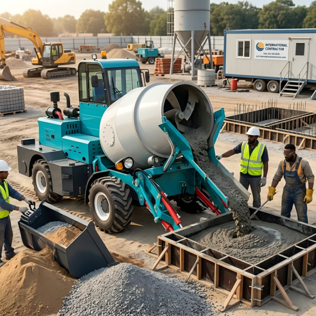 Self Loading Concrete Mixer Truck | Mobile Concrete Mixing Machine for Construction Projects