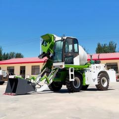 High Efficiency 2.2m³ Flat Mouth Self Loading Concrete Mixer Truck for Construction Projects