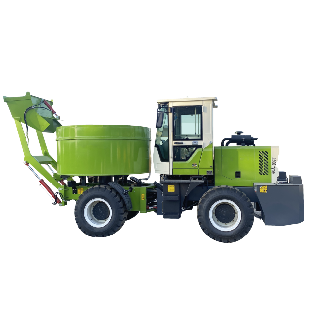 3.5m³ Self Loading Flat Mouth Concrete Mixer Truck |  Mobile Concrete Mixer Machine for Construction