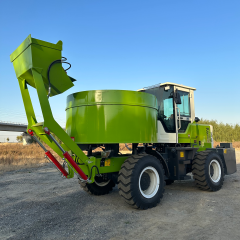 3.5m³ Self Loading Flat Mouth Concrete Mixer Truck |  Mobile Concrete Mixer Machine for Construction