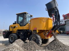2m³ Self Loading Flat Mouth Concrete Mixer Truck | Small Mobile Concrete Mixer Machine for Construction