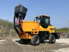 2m³ Self Loading Flat Mouth Concrete Mixer Truck | Small Mobile Concrete Mixer Machine for Construction