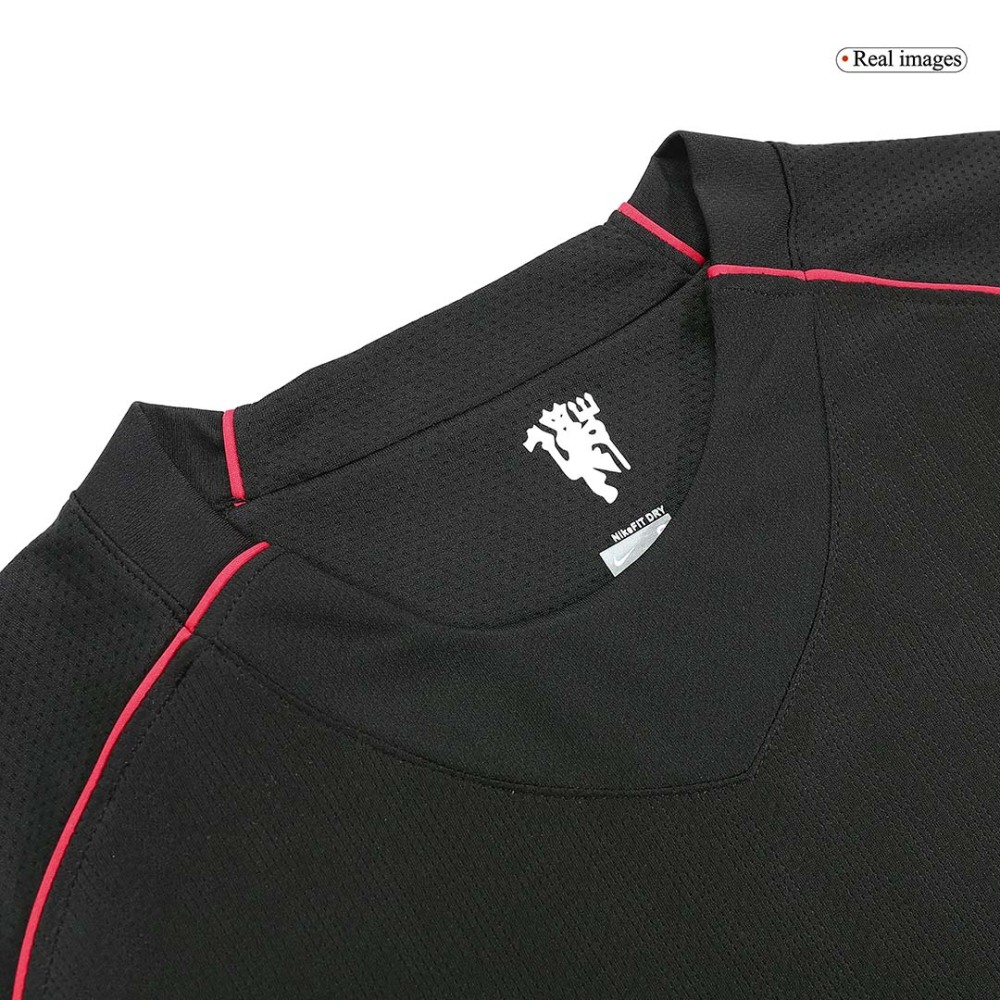 Retro 2007/08 Manchester United Away Long Sleeve Soccer Jersey