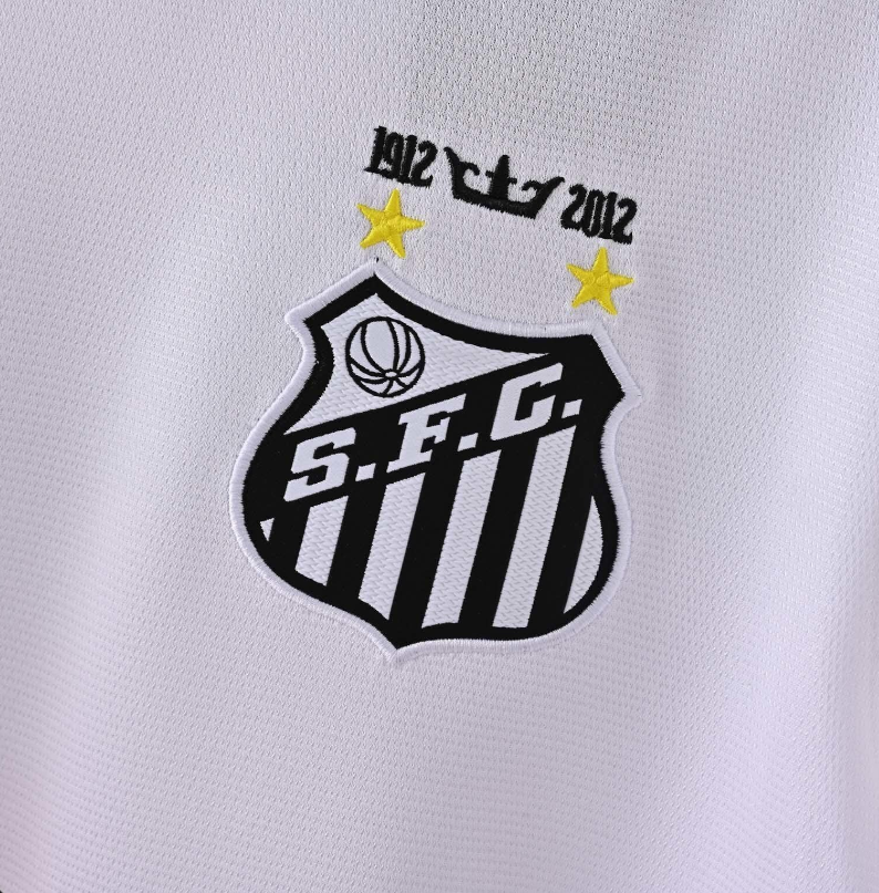 2012 Santos Home Long Sleeve Retro Soccer Jersey