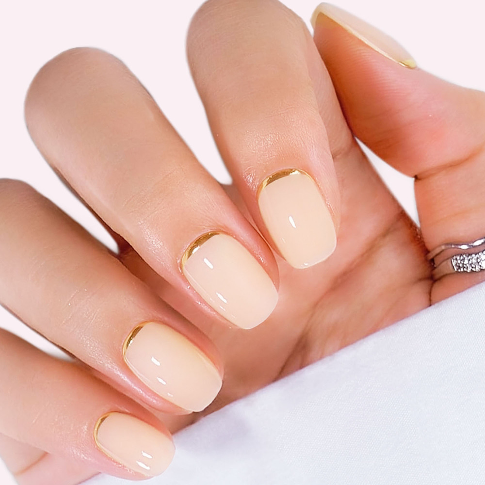 Luxury Gold Trim  Gel Nail Strips