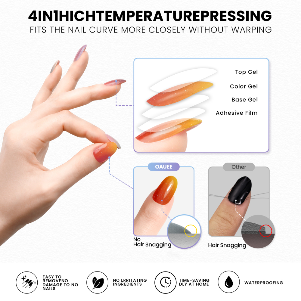 Macaron Color Gradient Nails