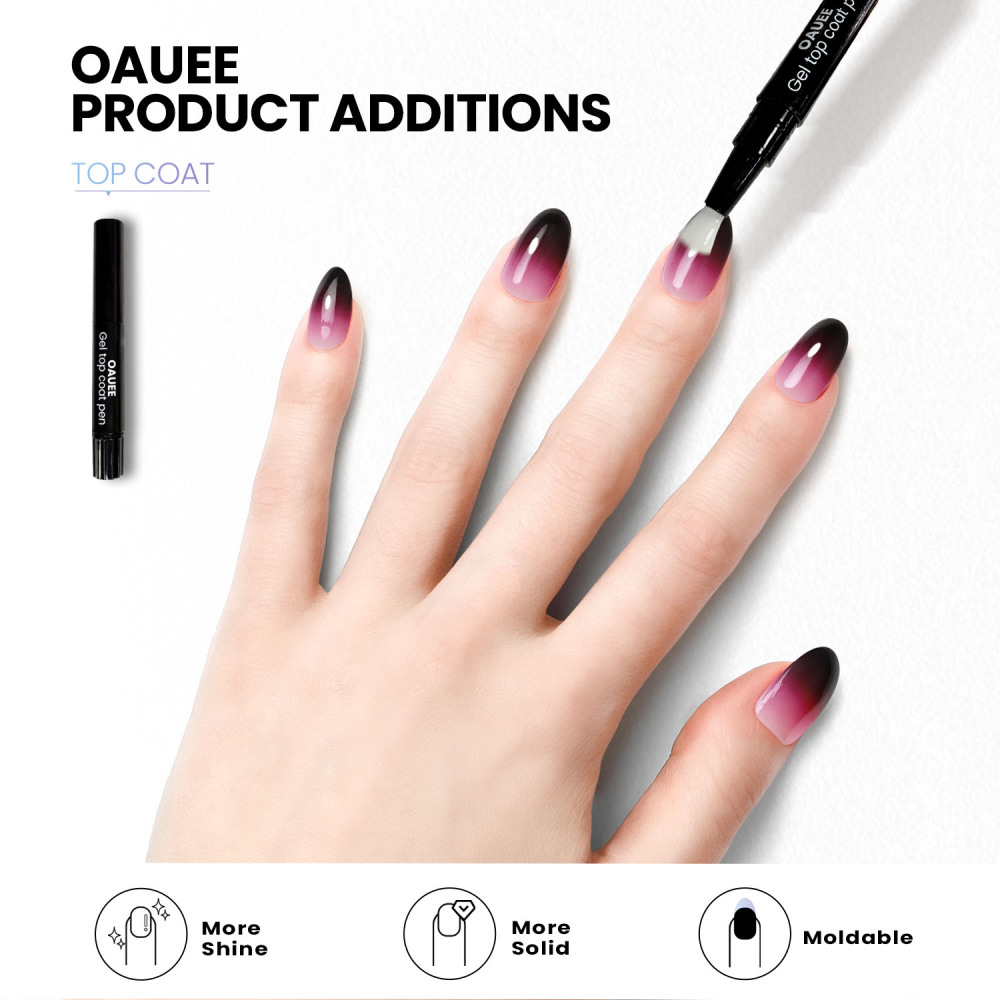Purple Black Ombre  Gel Nail Strips